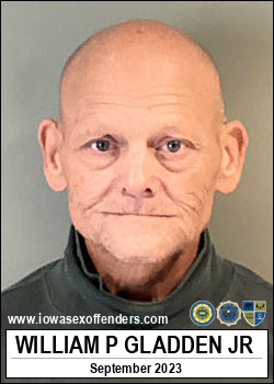 GLADDEN, WILLIAM PEACOCK JR <span class=text-danger>09/27/2023 04:30 pm</span>