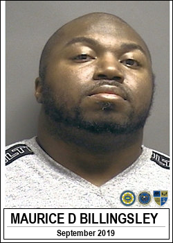 BILLINGSLEY, MAURICE DANDRE <span class=text-danger>09/18/2019 05:00 pm</span>