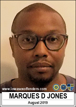 JONES, MARQUES DEAN <span class=text-danger>08/23/2019 03:00 pm</span>