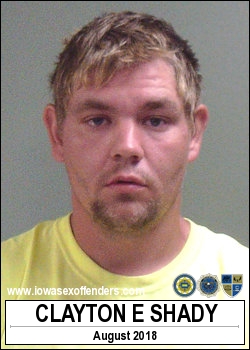 SHADY, CLAYTON EUGENE <span class=text-danger>05/21/2019 05:00 pm</span>