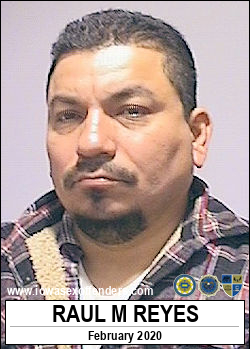 REYES, RAUL MANUEL 1521 JONES ST<br/>SIOUX CITY, Iowa, 51105<br/><span class=text-danger>11/24/2020 04:00 pm</span>