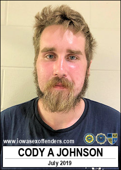 Cody Johnson Iowa Sex Offender Registry