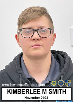 SMITH, KIMBERLEE MICHELLE 10264 BEECH AVE<br/>BEECH, Iowa, 50225<br/><span class=text-danger>06/02/2025 04:00 pm</span>