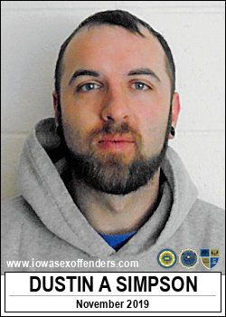 SIMPSON, DUSTIN ALLEN <span class=text-danger>09/29/2020 05:00 pm</span>