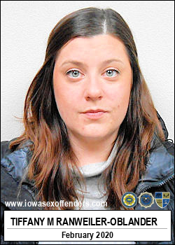 RANWEILER-OBLANDER, TIFFANY MARIE <span class=text-danger>02/21/2020 05:00 pm</span>