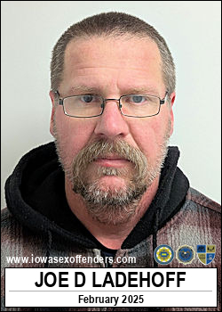 LADEHOFF, JOE DAN <span class=text-danger>07/16/2025 04:00 pm</span>