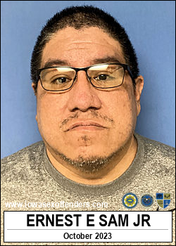 SAM, ERNEST EUGENE JR <span class=text-danger>12/07/2023 05:30 pm</span>